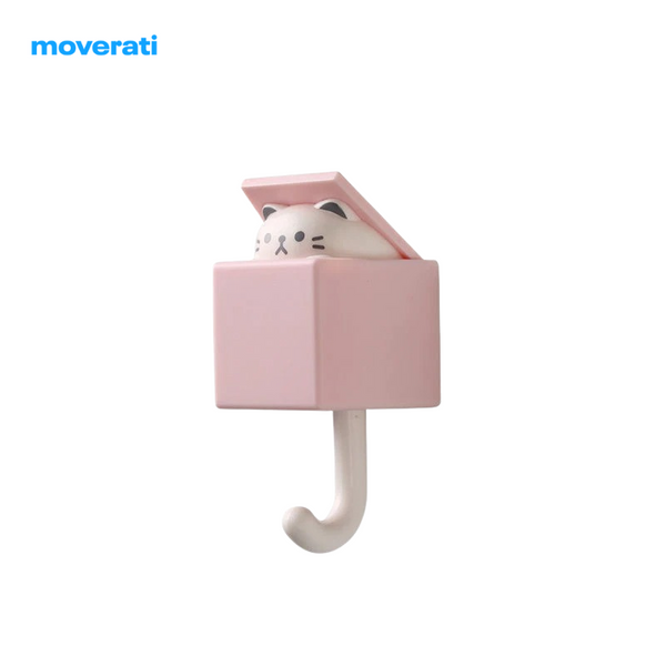 Ganchos Porta-objetos de Gato - Adesivos