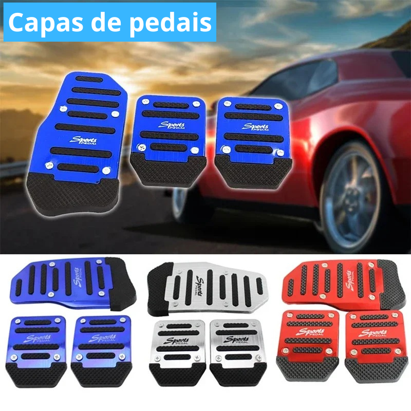 Kit Capas de Pedais Antiderrapantes