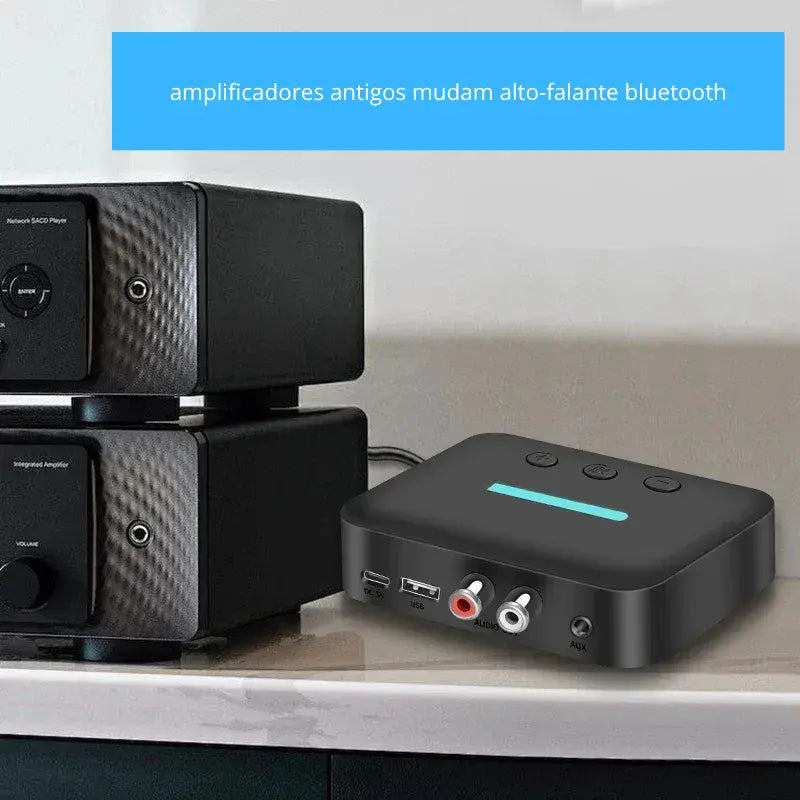 Adaptador Receptor de Áudio USB Bluetooth 5.3