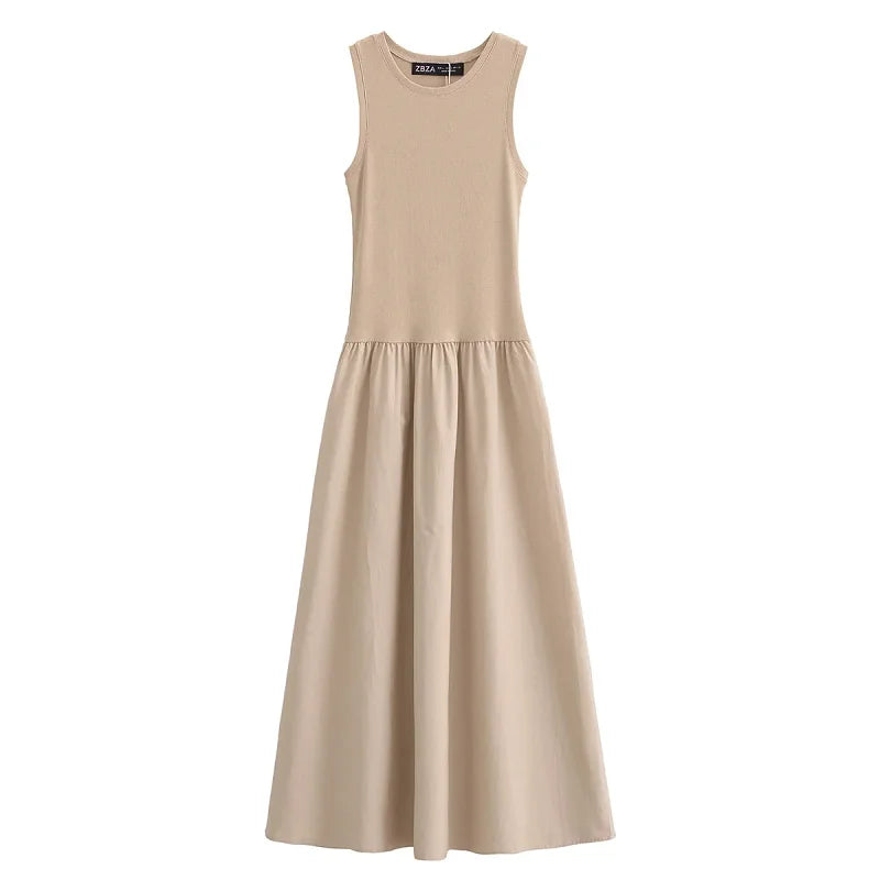 Vestido Primavera Sem Mangas
