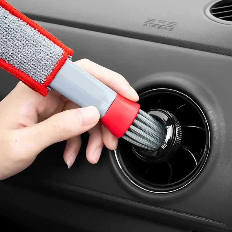 Escova de Limpeza Interna Automotiva 2 em 1