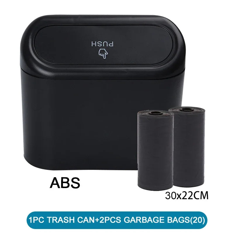 Mini Lixeira para Carro + Kits sacos de lixo
