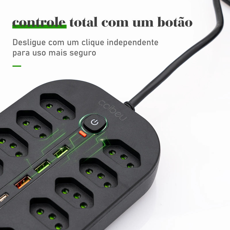 Extensão Tomada + USB