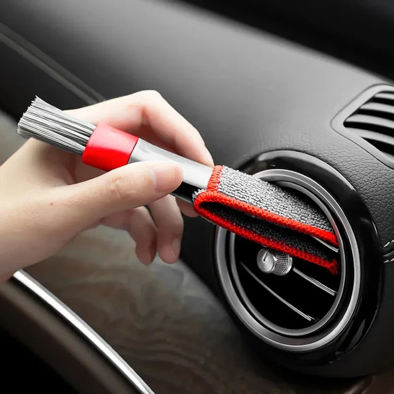 Escova de Limpeza Interna Automotiva 2 em 1