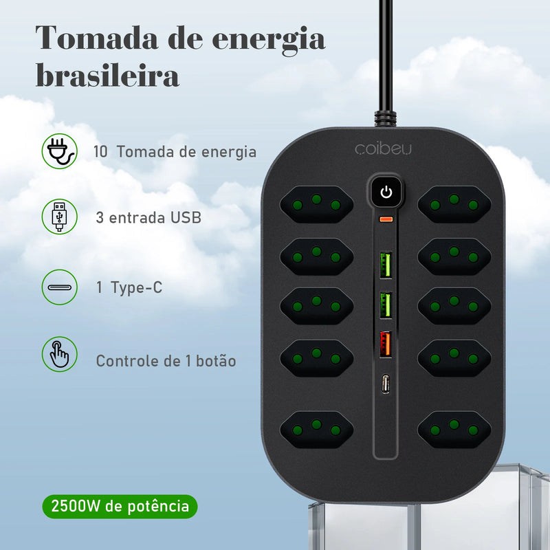 Extensão Tomada + USB