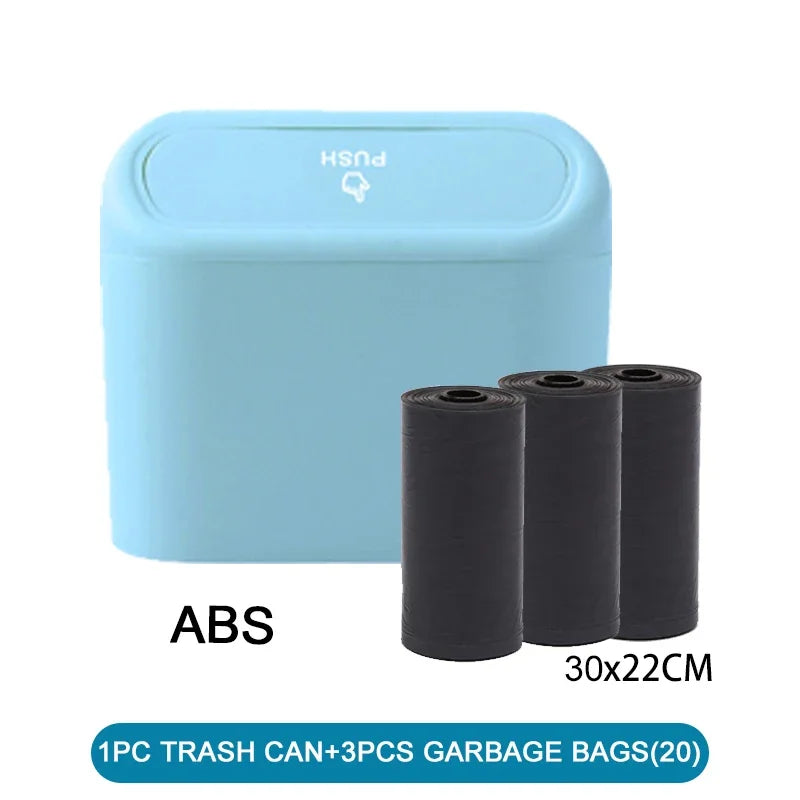 Mini Lixeira para Carro + Kits sacos de lixo