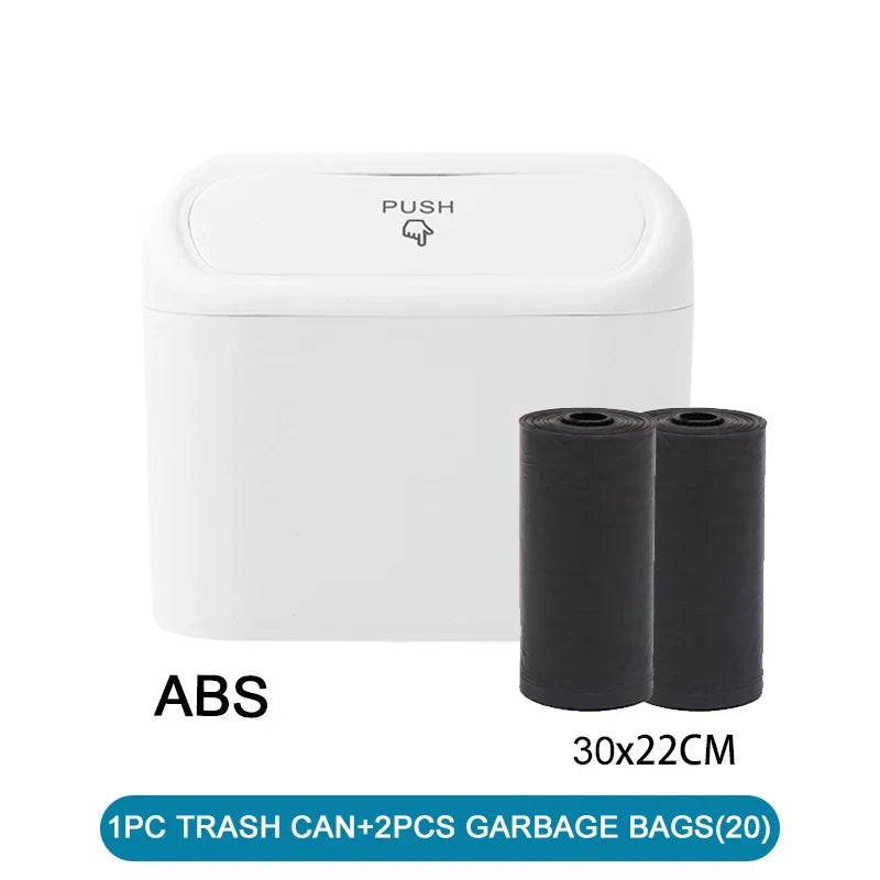 Mini Lixeira para Carro + Kits sacos de lixo