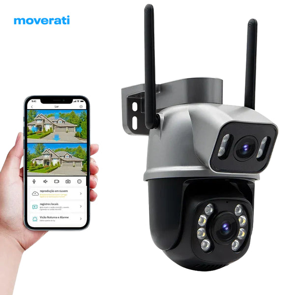 Câmera de Segurança Wifi 4K - À Prova D'água