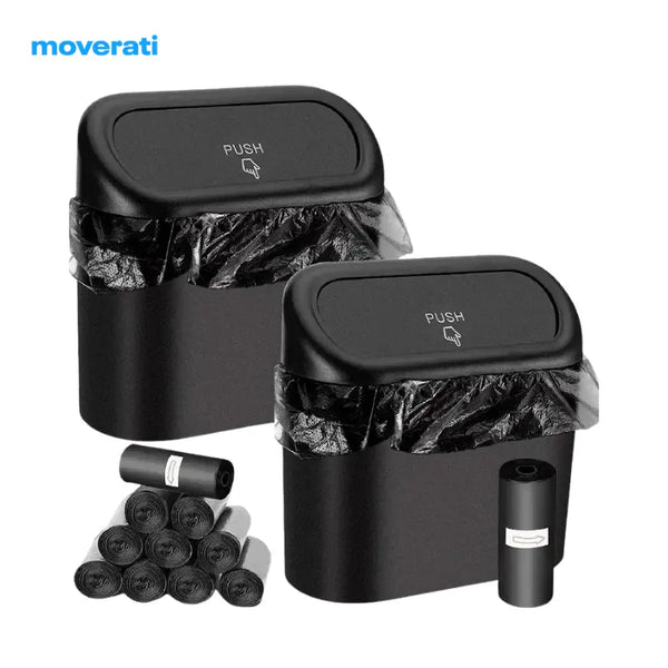 Mini Lixeira para Carro + Kits sacos de lixo