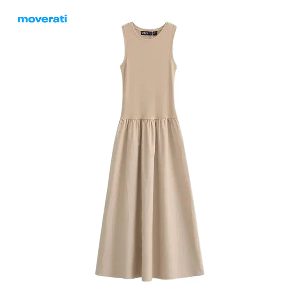 Vestido Primavera Sem Mangas